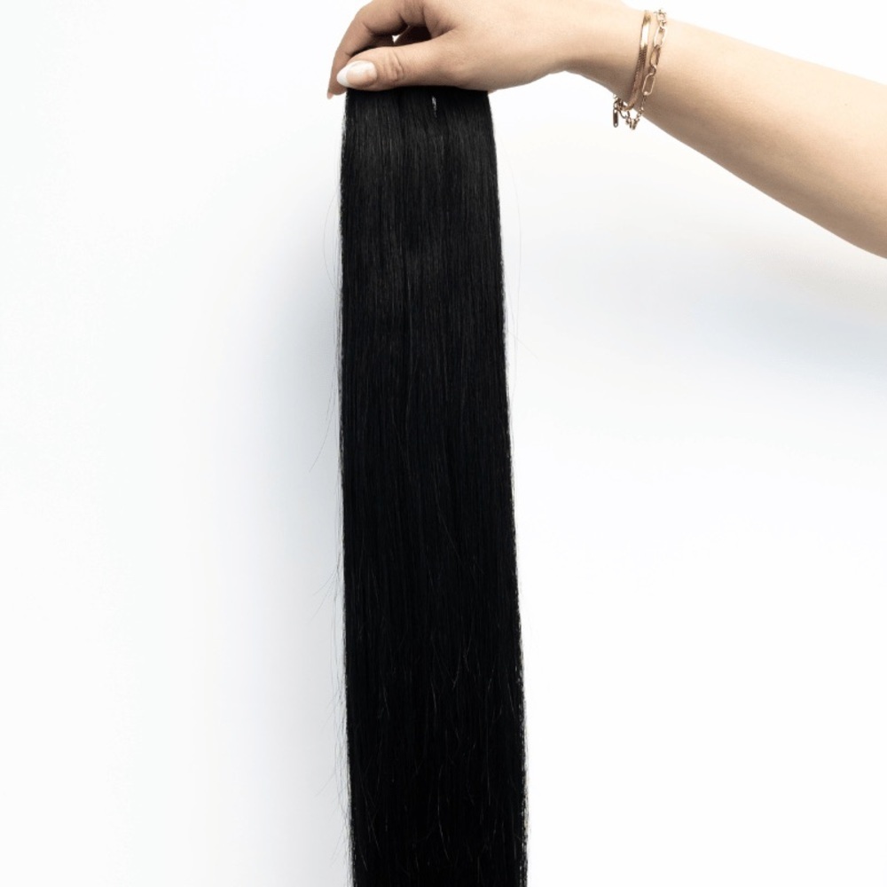 Laced Tape-In Hair Extensions 22” Color Black #1
